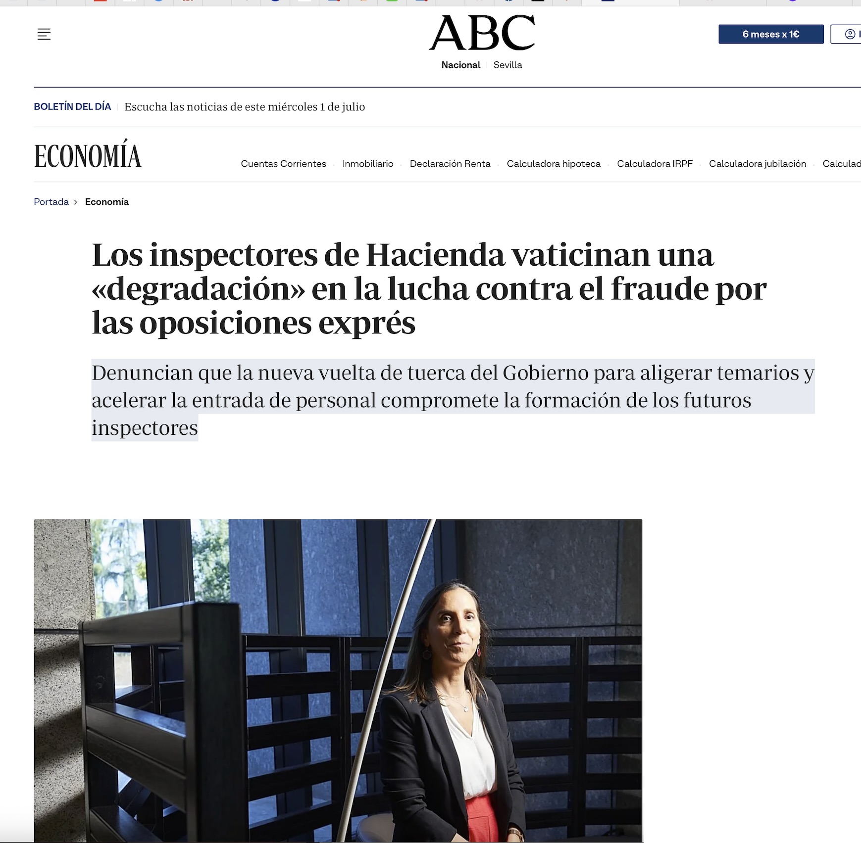 Los inspectores de Hacienda reclaman que se aparquen las oposiciones exprés para no degradar el combate al fraude